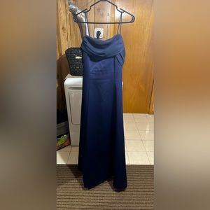 Navy Blue Prom Dress - size 8